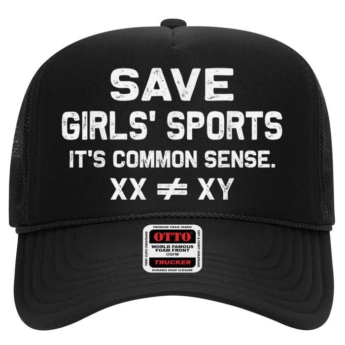 Save Girl.S Sports Its Common Sense Xx Different To Xy High Crown Mesh Back Trucker Hat