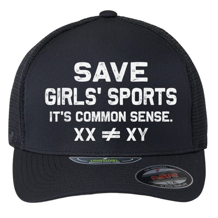 Save Girl.S Sports Its Common Sense Xx Different To Xy Flexfit Unipanel Trucker Cap