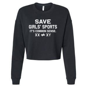 Save Girl.S Sports Its Common Sense Xx Different To Xy Cropped Pullover Crew