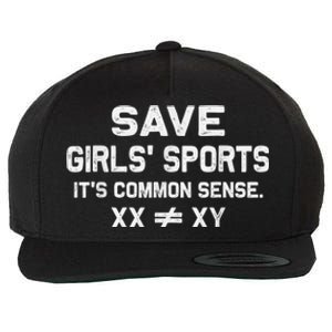 Save Girl.S Sports Its Common Sense Xx Different To Xy Wool Snapback Cap