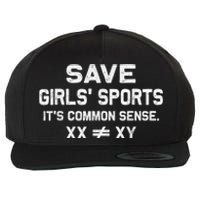 Save Girl.S Sports Its Common Sense Xx Different To Xy Wool Snapback Cap