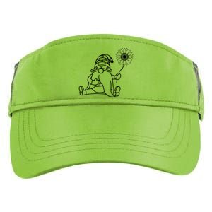 Sunflower Gnome Summer Themed Illustration Adult Drive Performance Visor