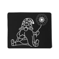 Sunflower Gnome Summer Themed Illustration Mousepad