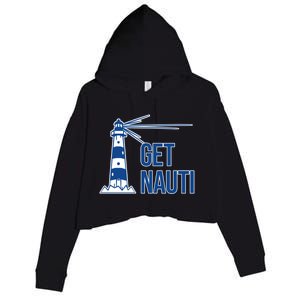 Sailing Gift Sailer Nautics Pun Nautical Gift Boating Cool Gift Crop Fleece Hoodie