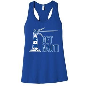 Sailing Gift Sailer Nautics Pun Nautical Gift Boating Cool Gift Women's Racerback Tank