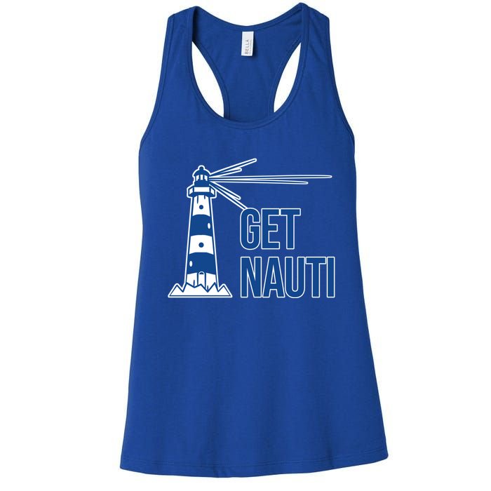 Sailing Gift Sailer Nautics Pun Nautical Gift Boating Cool Gift Women's Racerback Tank