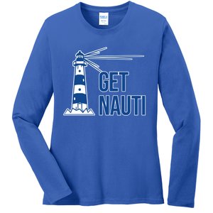 Sailing Gift Sailer Nautics Pun Nautical Gift Boating Cool Gift Ladies Long Sleeve Shirt