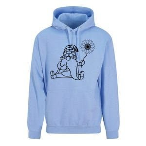 Sunflower Gnome Summer Themed Illustration Unisex Surf Hoodie