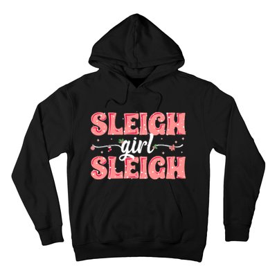 Sleigh Girl Sleigh Retro Christmas Santas Hoodie