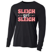 Sleigh Girl Sleigh Retro Christmas Santas Cooling Performance Long Sleeve Crew