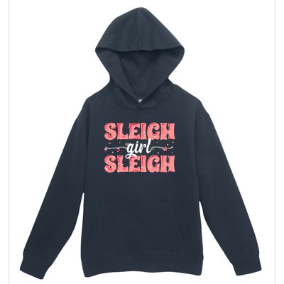 Sleigh Girl Sleigh Retro Christmas Santas Urban Pullover Hoodie