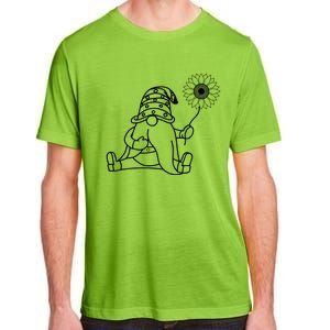 Sunflower Gnome Summer Themed Graphic Adult ChromaSoft Performance T-Shirt