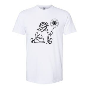 Sunflower Gnome Summer Themed Graphic Softstyle CVC T-Shirt