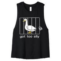 Silly Goose Women's Racerback Cropped Tank