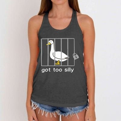 Silly Goose Women's Knotted Racerback Tank