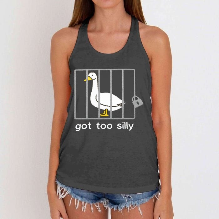 Silly Goose Women's Knotted Racerback Tank