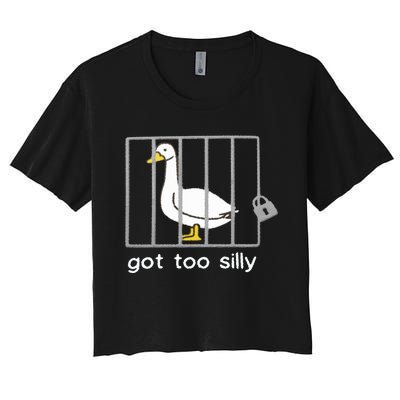 Silly Goose Women's Crop Top Tee