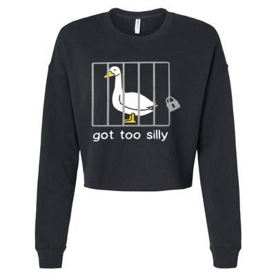 Silly Goose Cropped Pullover Crew