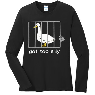 Silly Goose Ladies Long Sleeve Shirt