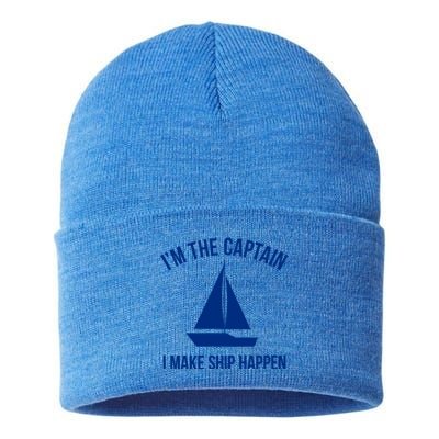 Sailing Gift Ship Pun Sailer Sailboat Gift Boating Gift Sustainable Knit Beanie