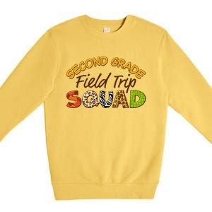 Second Grade Students School Zoo Field Trip Squad Matching Premium Crewneck Sweatshirt