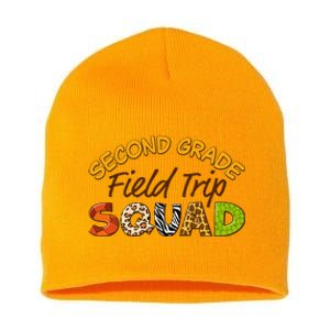 Second Grade Students School Zoo Field Trip Squad Matching Short Acrylic Beanie