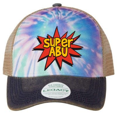 Spanish Grandparent Super Abu Superhero Abuelo Abuela Legacy Tie Dye Trucker Hat