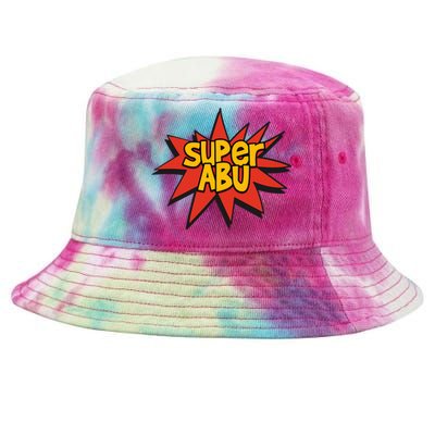 Spanish Grandparent Super Abu Superhero Abuelo Abuela Tie-Dyed Bucket Hat