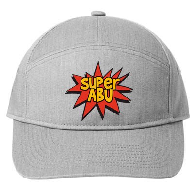 Spanish Grandparent Super Abu Superhero Abuelo Abuela 7-Panel Snapback Hat