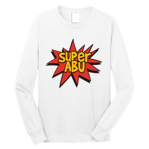 Spanish Grandparent Super Abu Superhero Abuelo Abuela Long Sleeve Shirt