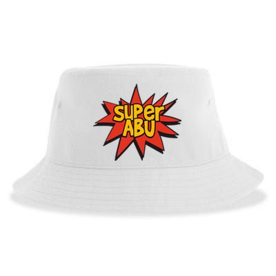 Spanish Grandparent Super Abu Superhero Abuelo Abuela Sustainable Bucket Hat