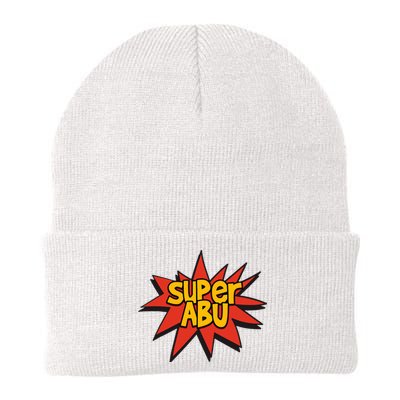 Spanish Grandparent Super Abu Superhero Abuelo Abuela Knit Cap Winter Beanie