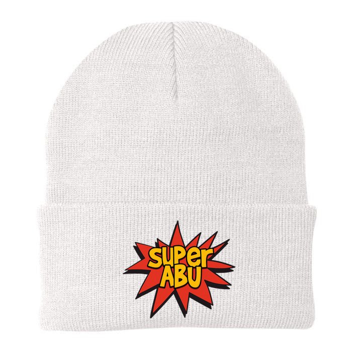 Spanish Grandparent Super Abu Superhero Abuelo Abuela Knit Cap Winter Beanie