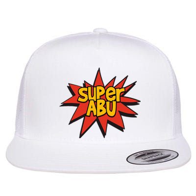 Spanish Grandparent Super Abu Superhero Abuelo Abuela Flat Bill Trucker Hat