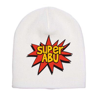 Spanish Grandparent Super Abu Superhero Abuelo Abuela Short Acrylic Beanie