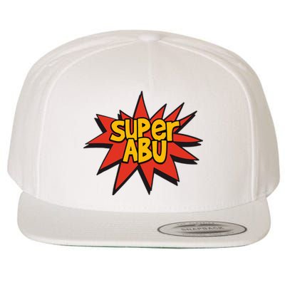 Spanish Grandparent Super Abu Superhero Abuelo Abuela Wool Snapback Cap