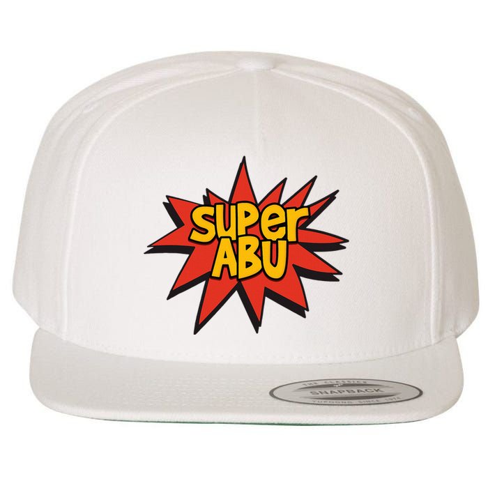 Spanish Grandparent Super Abu Superhero Abuelo Abuela Wool Snapback Cap