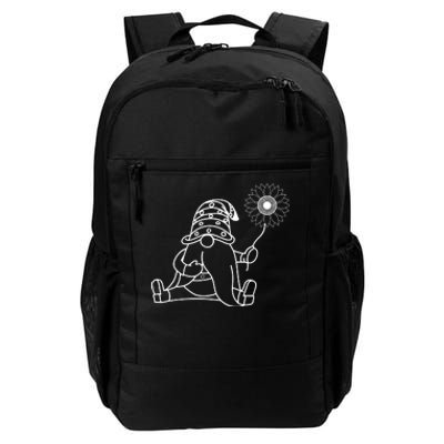 Sunflower Gnome Summer Fun Illustration Daily Commute Backpack