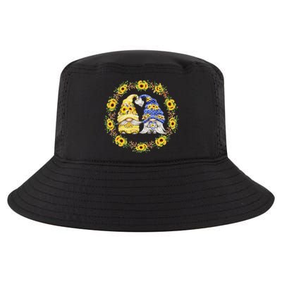 Sunflower Gnome Shows Heart & Love For Gardener Autumn Fall Cool Comfort Performance Bucket Hat