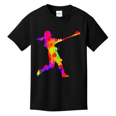 Softball Girl Kids T-Shirt