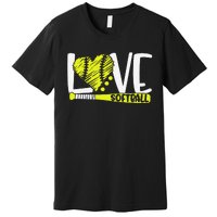 Softball Graphic Sayings Gift For Dad Premium T-Shirt