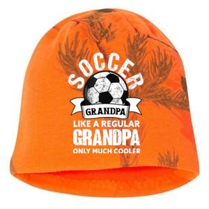 Soccer Grandpa Soccer Player Funny Grandfather Soccer Kati - Camo Knit Beanie