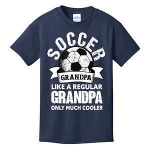 Soccer Grandpa Soccer Player Funny Grandfather Soccer Kids T-Shirt