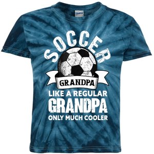 Soccer Grandpa Soccer Player Funny Grandfather Soccer Kids Tie-Dye T-Shirt