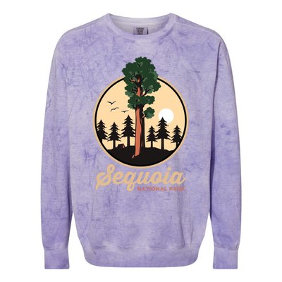 Sequoia General Sher Tree Camping Sequoia National Park Cute Gift Colorblast Crewneck Sweatshirt