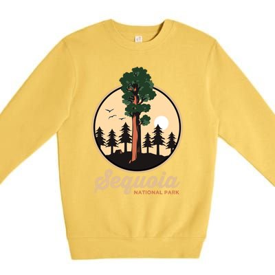 Sequoia General Sher Tree Camping Sequoia National Park Cute Gift Premium Crewneck Sweatshirt