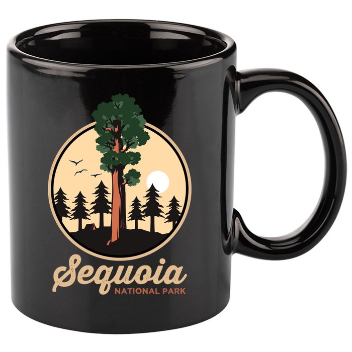 Sequoia General Sher Tree Camping Sequoia National Park Cute Gift 11oz C Handle Ceramic Mug