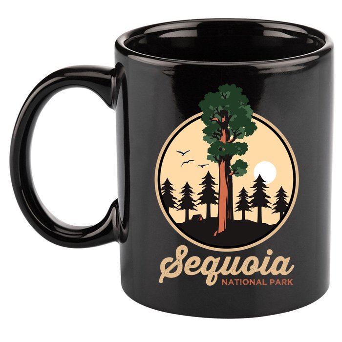 Sequoia General Sher Tree Camping Sequoia National Park Cute Gift 11oz C Handle Ceramic Mug