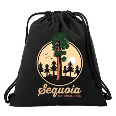 Sequoia General Sher Tree Camping Sequoia National Park Cute Gift Drawstring Bag