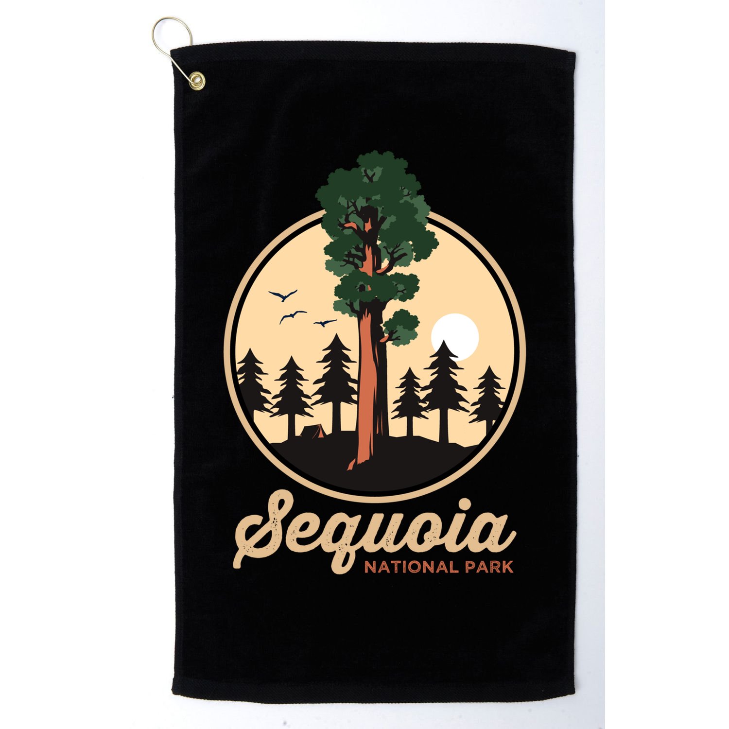 Sequoia General Sher Tree Camping Sequoia National Park Cute Gift Golf Towel